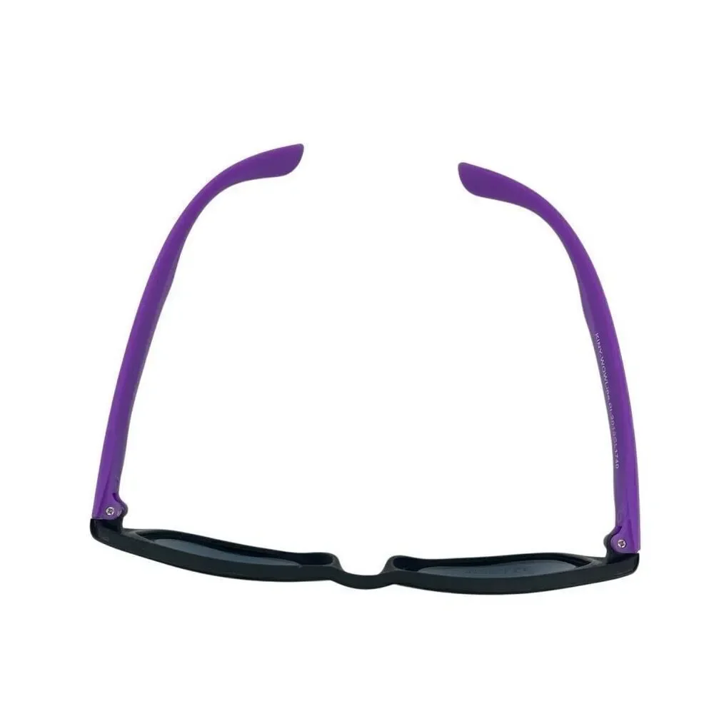 One Proviso PTHS D209 Black & Purple Rubberized Sunglasses – New, One Size